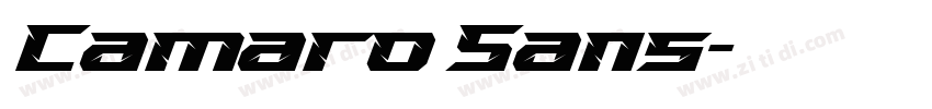 Camaro Sans字体转换